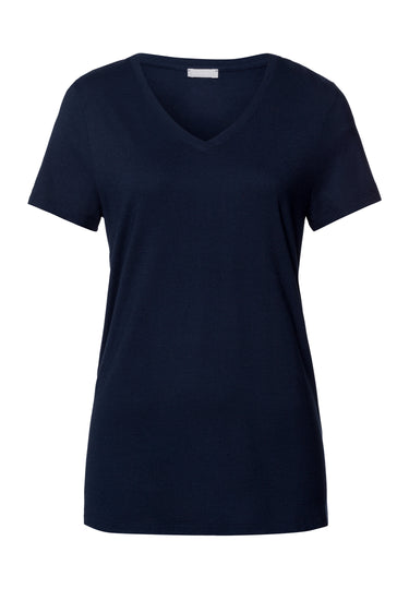 Sleep And Lounge Relaxed V-Neck Top | Deep Navy 74842-1610